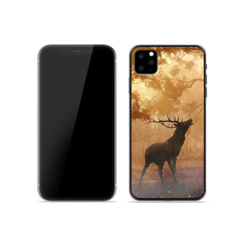 Zselés borítás mmCase iPhone 11 Pro készülékhez - szarvas a szarvasbőgésben