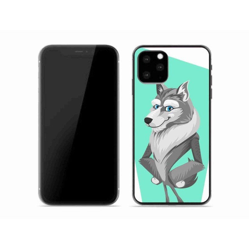 Zselés borítás mmCase iPhone 11 Pro készülékhez - rajzfilmfarkas