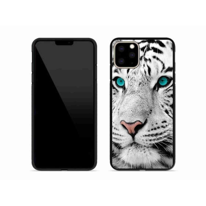 Zselés borítás mmCase iPhone 11 Pro Max készülékhez - fehér tigris