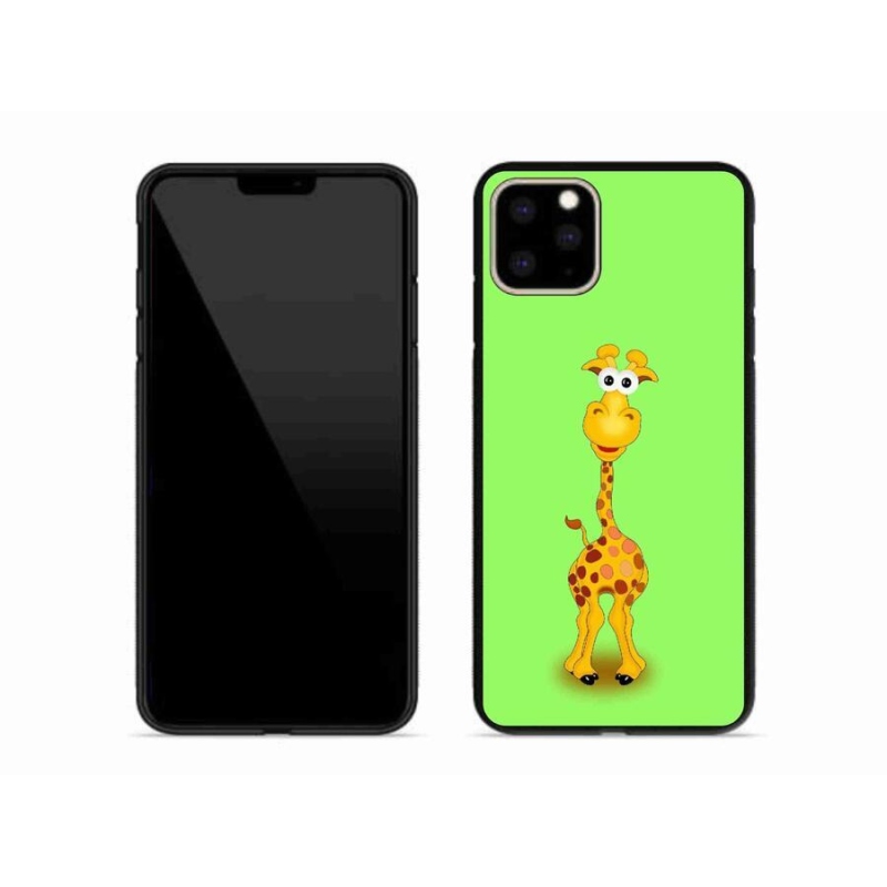 Zselés borítás mmCase iPhone 11 Pro Max készülékhez - rajzfilm zsiráf