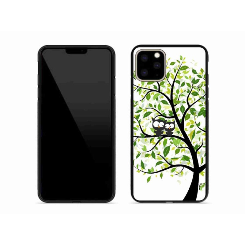 Zselés borítás mmCase iPhone 11 Pro Max készülékhez - baglyok a fán