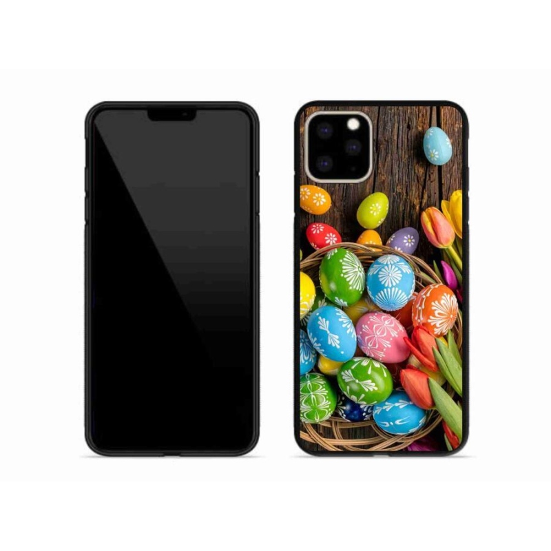 Zselés borítás mmCase iPhone 11 Pro Max készülékhez - Húsvéti tojások