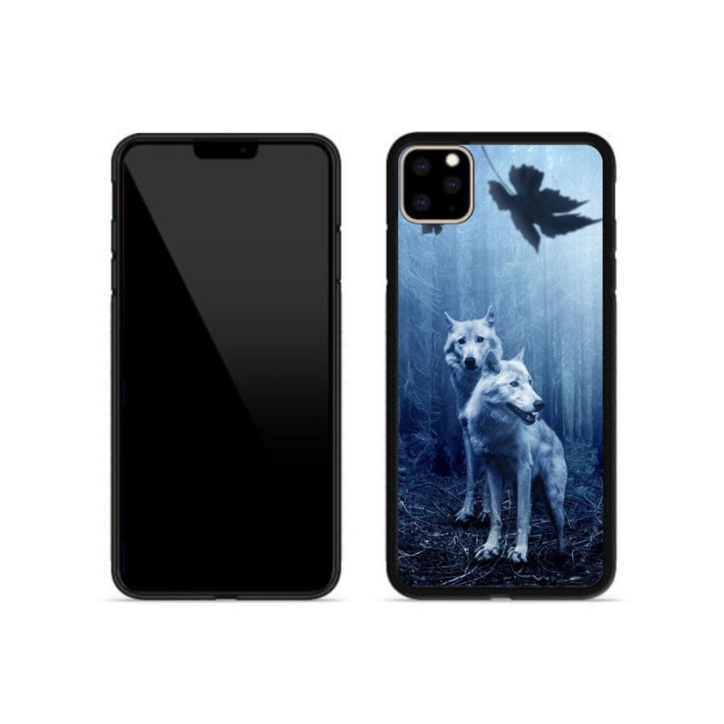 Zselés borítás mmCase iPhone 11 Pro Max készülékhez - farkasok az erdőben