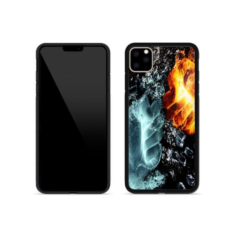 Zselés borítás mmCase iPhone 11 Pro Max készülékhez - víz és tűz