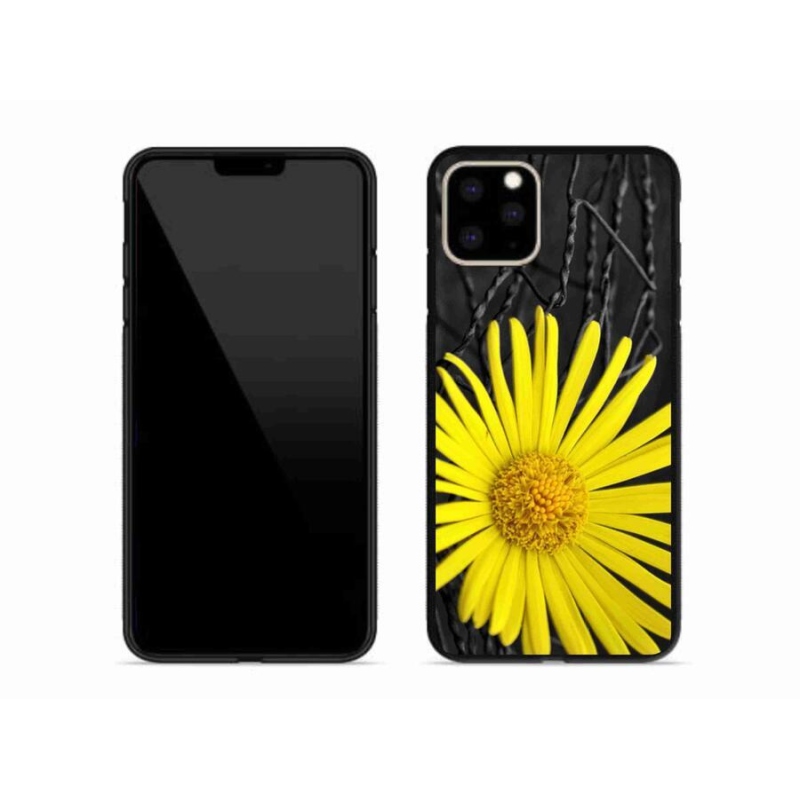Gél védőhuzat mmCase iPhone 11 Pro Max készülékhez - sárga virág