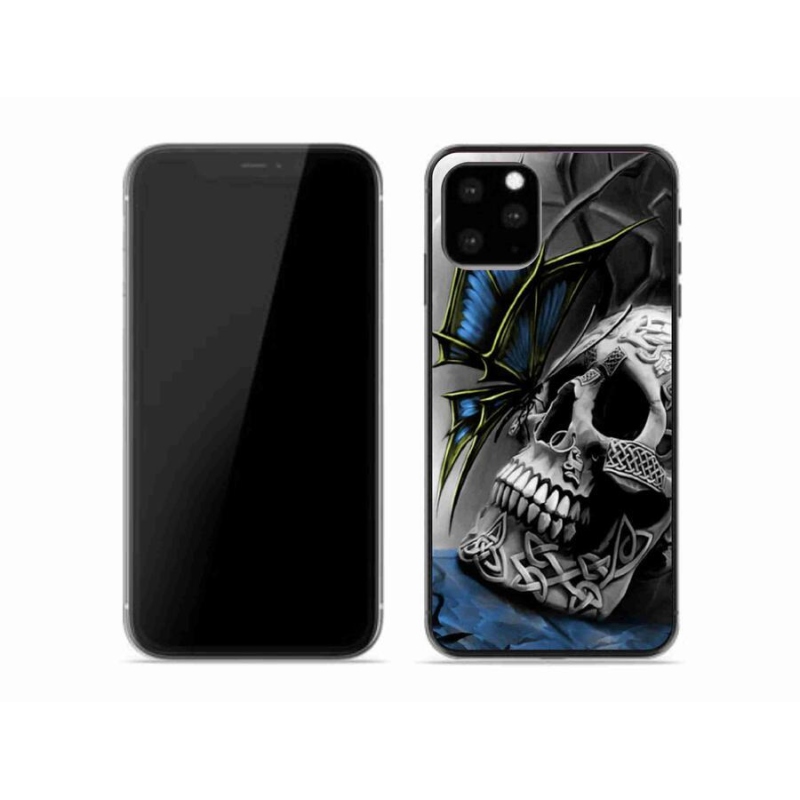 Gél borítás mmCase iPhone 11 Pro készülékhez - pillangó és koponya