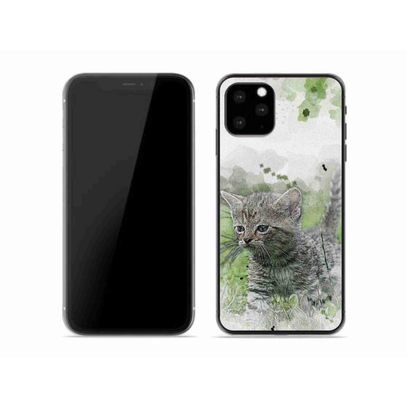 Gél borítás mmCase iPhone 11 Pro készülékhez - aranyos cica 1
