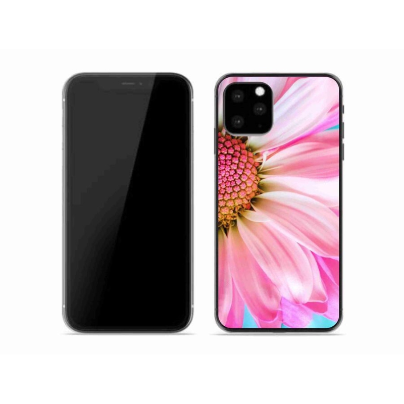 Zselés borítás mmCase iPhone 11 Pro készülékhez - rózsaszín virág