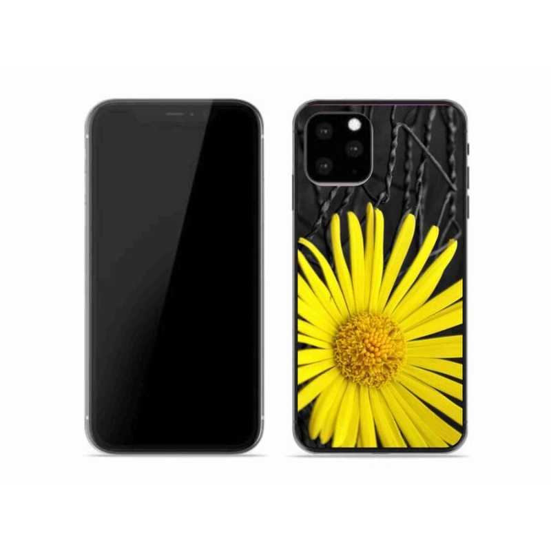 Gél borítás mmCase iPhone 11 Pro készülékhez - sárga virág