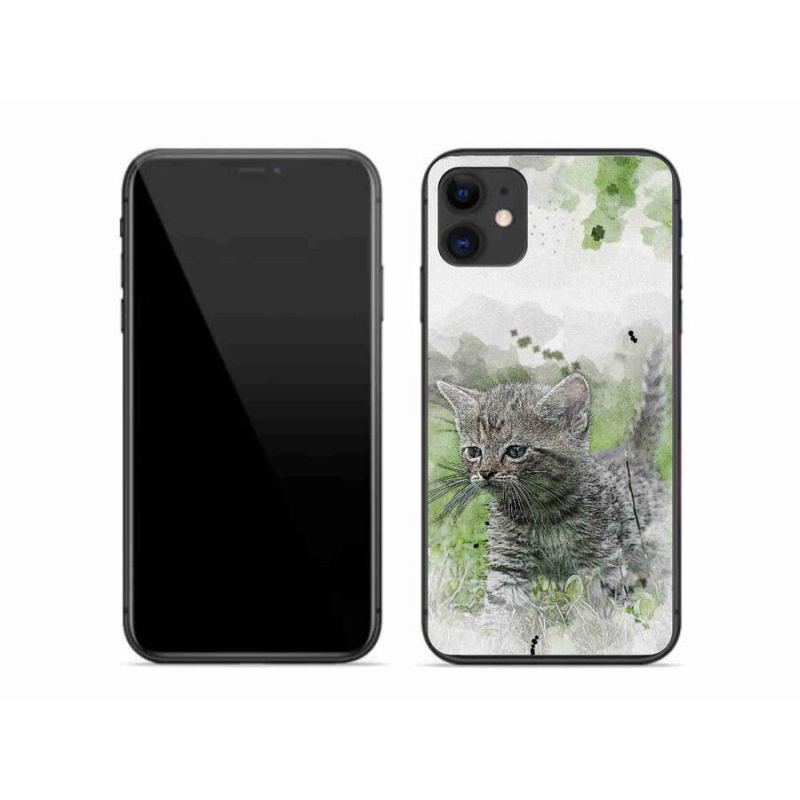 Gél borítás mmCase iPhone 11 készülékhez - aranyos cica 1