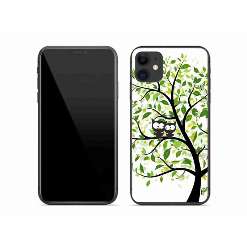 Gél borítás mmCase iPhone 11 készülékhez - baglyok a fán