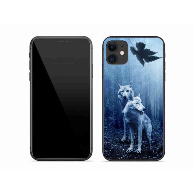 Zselés borítás mmCase iPhone 11 készülékhez - farkasok az erdőben