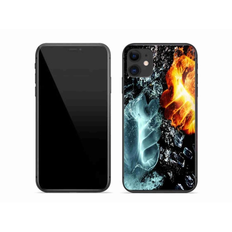 Zselés borítás mmCase iPhone 11 készülékhez - víz és tűz