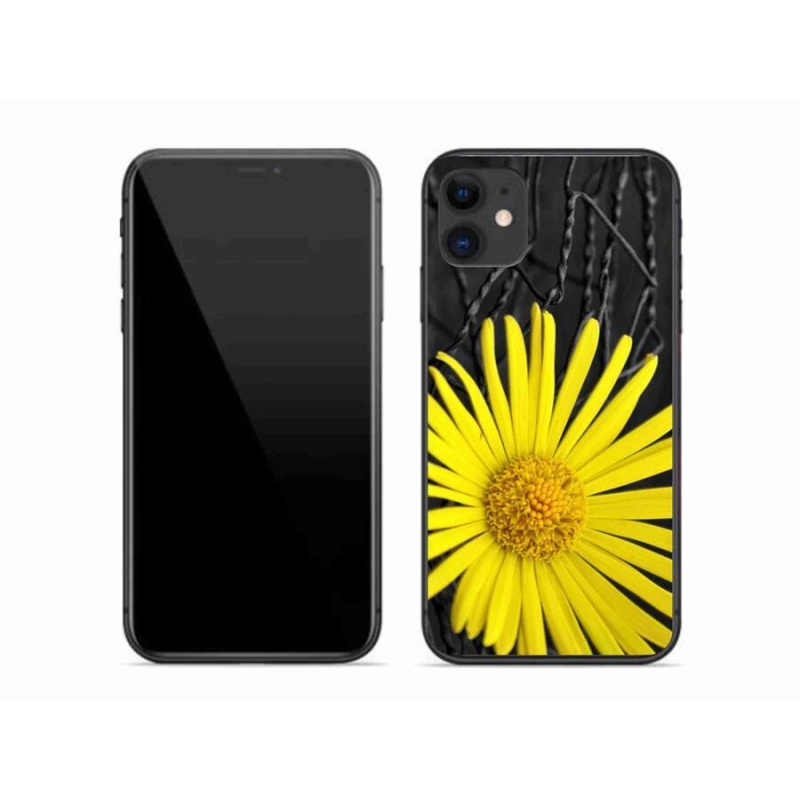 Gél borítás mmCase iPhone 11 készülékhez - sárga virág