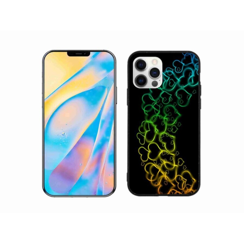 Zselés borítás mmCase iPhone 12 készülékhez - színes szívek