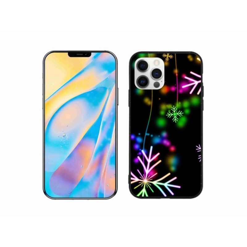 Zselés borítás mmCase iPhone 12 készülékhez - színes pelyhekkel