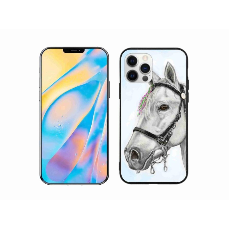 Zselés borítás mmCase iPhone 12 készülékhez - fehér ló 1