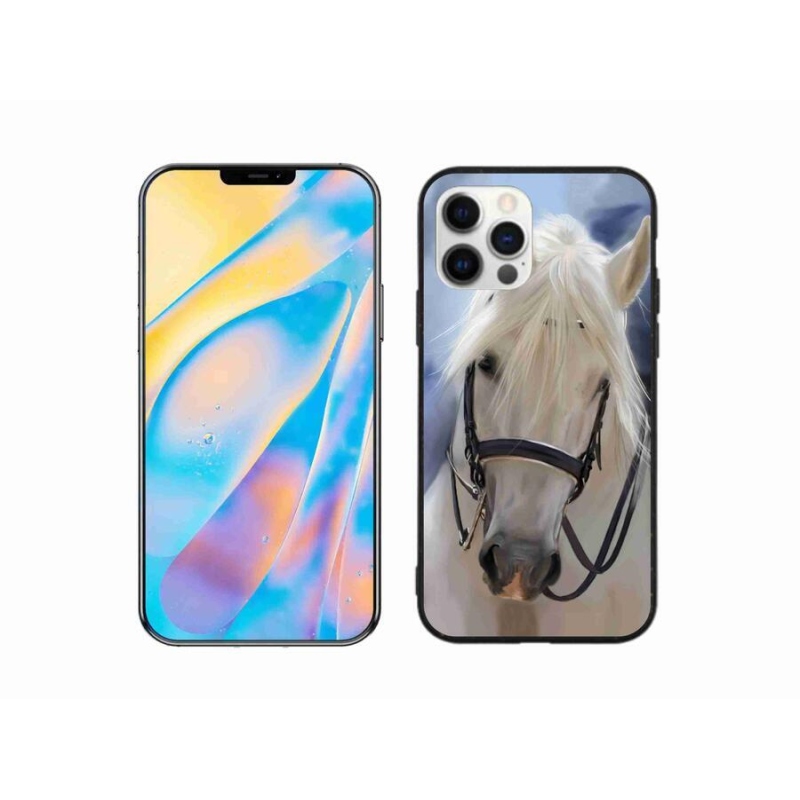 Zselés borítás mmCase iPhone 12 készülékhez - fehér ló
