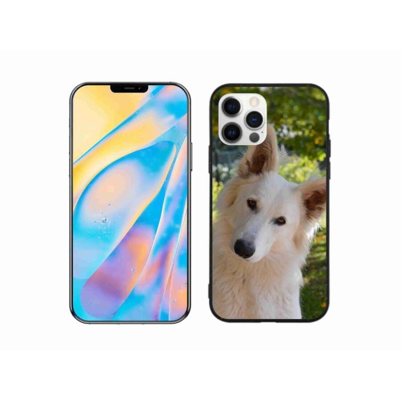 Zselés borítás mmCase iPhone 12 készülékhez - fehér Svájci juhász 1