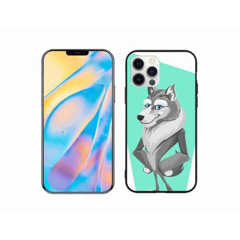 Gél borítás mmCase iPhone 12 készülékhez - rajzfilmfarkas