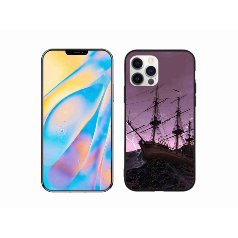Zselés borítás mmCase iPhone 12 készülékhez - hajó a viharban