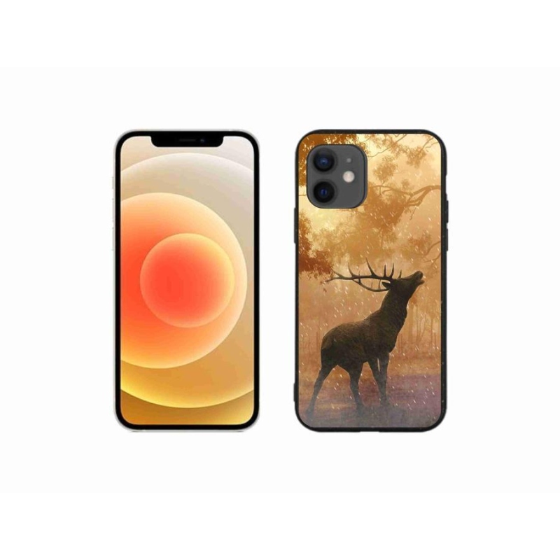 Zselés borítás mmCase iPhone 12 mini készülékhez - szarvas a vadászaton