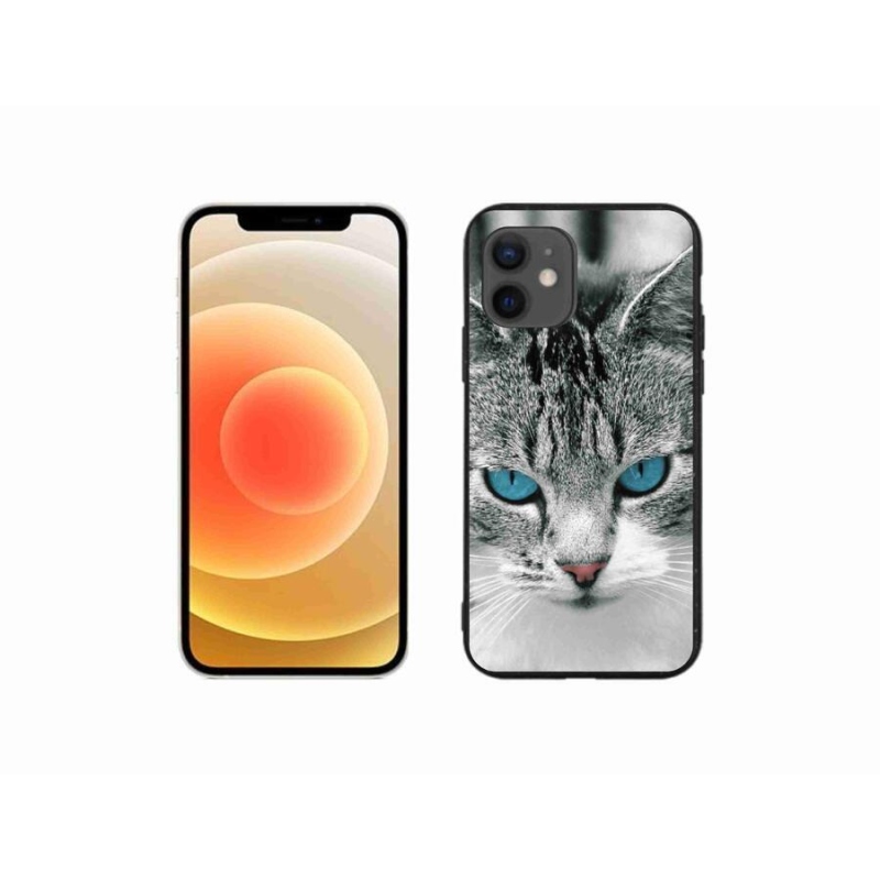 Zselés borítás mmCase iPhone 12 mini készülékhez - macska nézet 1