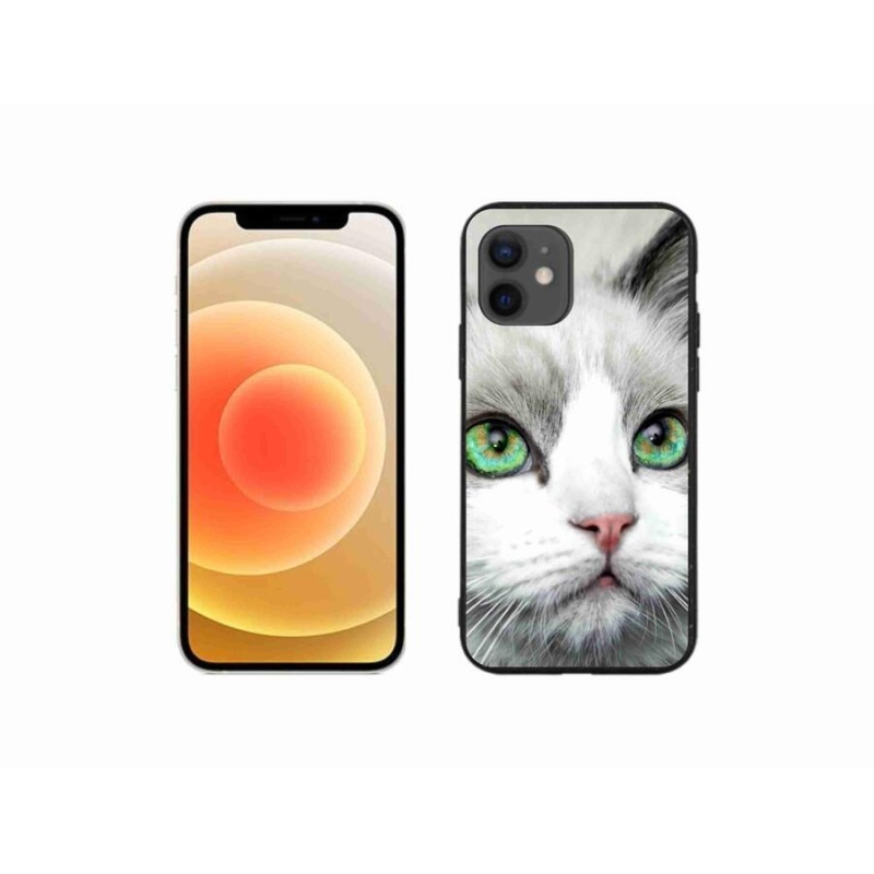 Zselés borítás mmCase iPhone 12 mini készülékhez - macska nézet