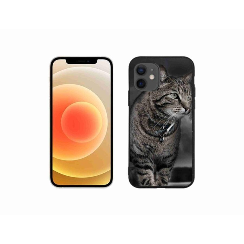 Zselés borítás mmCase iPhone 12 mini készülékhez - macska