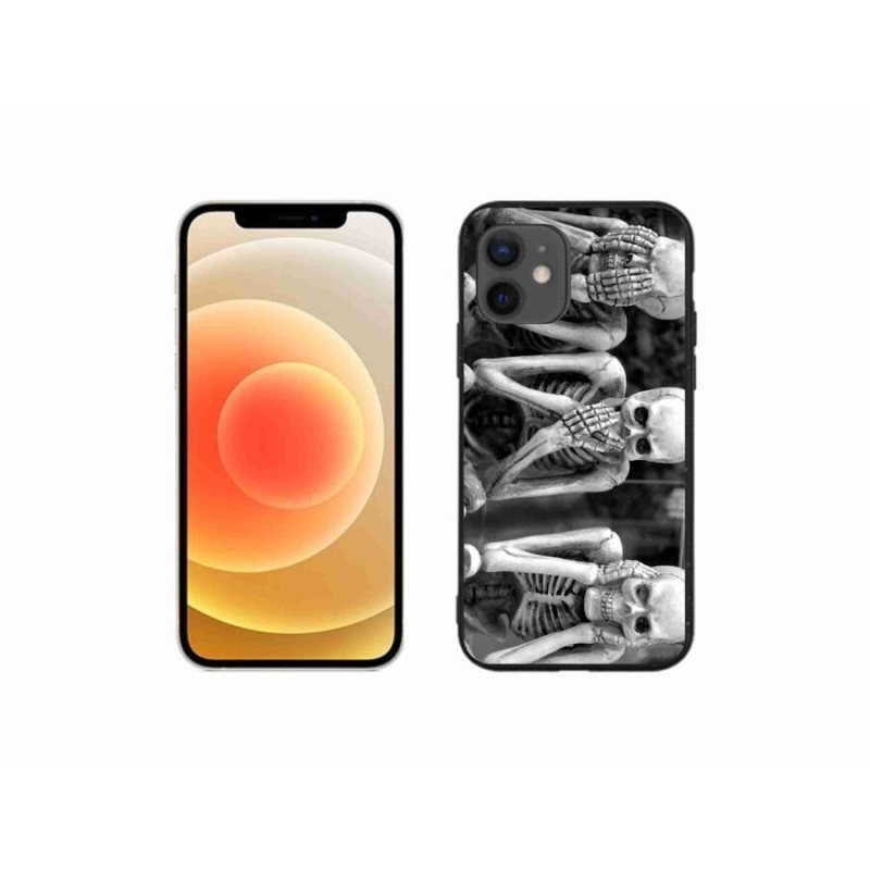 Zselés borítás mmCase iPhone 12 mini készülékhez - csontvázak