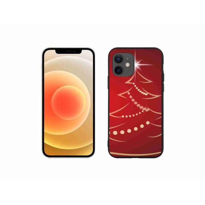 Gél borítás mmCase iPhone 12 mini készülékhez - karácsonyfa karikatúra