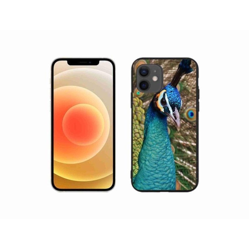 Zselés borítás mmCase iPhone 12 mini készülékhez - páva