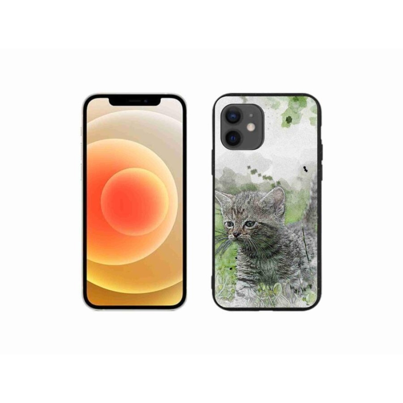 Gél borítás mmCase iPhone 12 mini készülékhez - aranyos cica 1