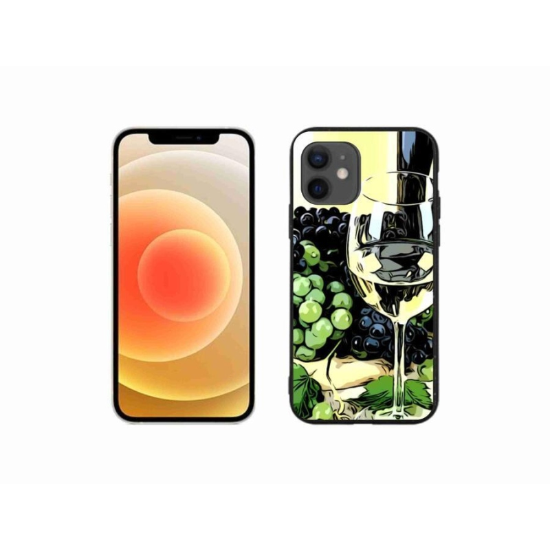 Gél borítás mmCase iPhone 12 mini készülékhez - pohár bor
