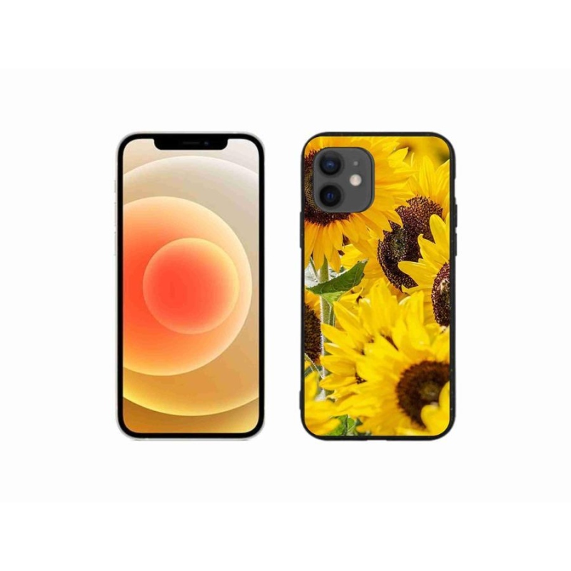 Zselés borítás mmCase iPhone 12 mini készülékhez - napraforgó