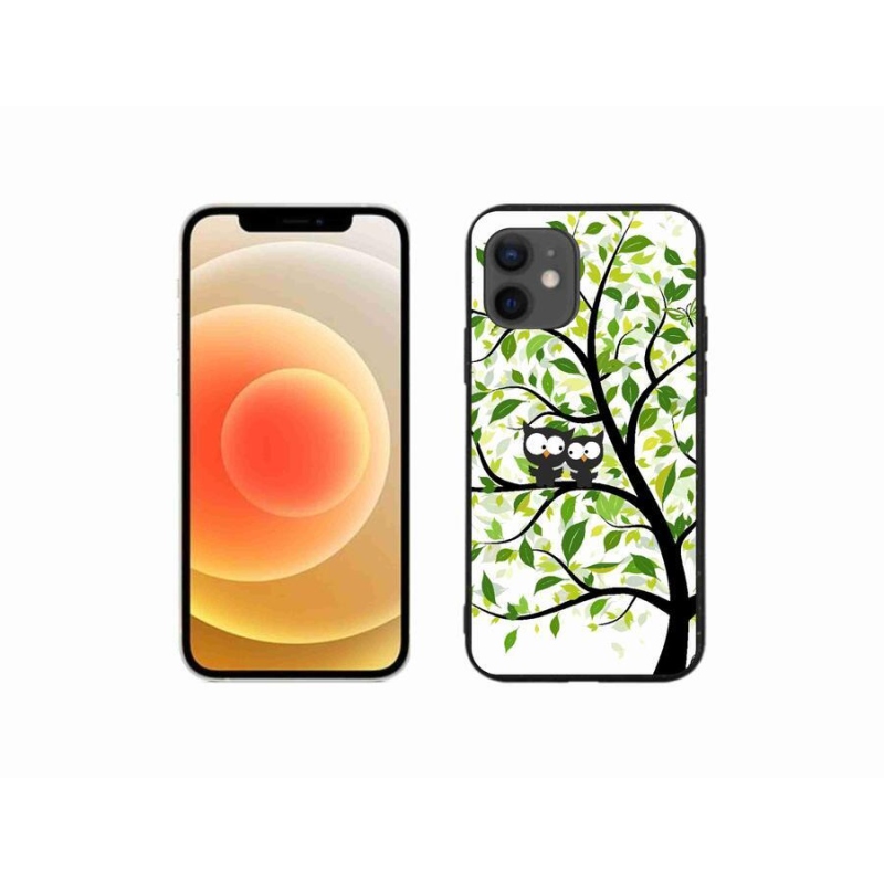 Zselés borítás mmCase iPhone 12 mini készülékhez - baglyok a fán