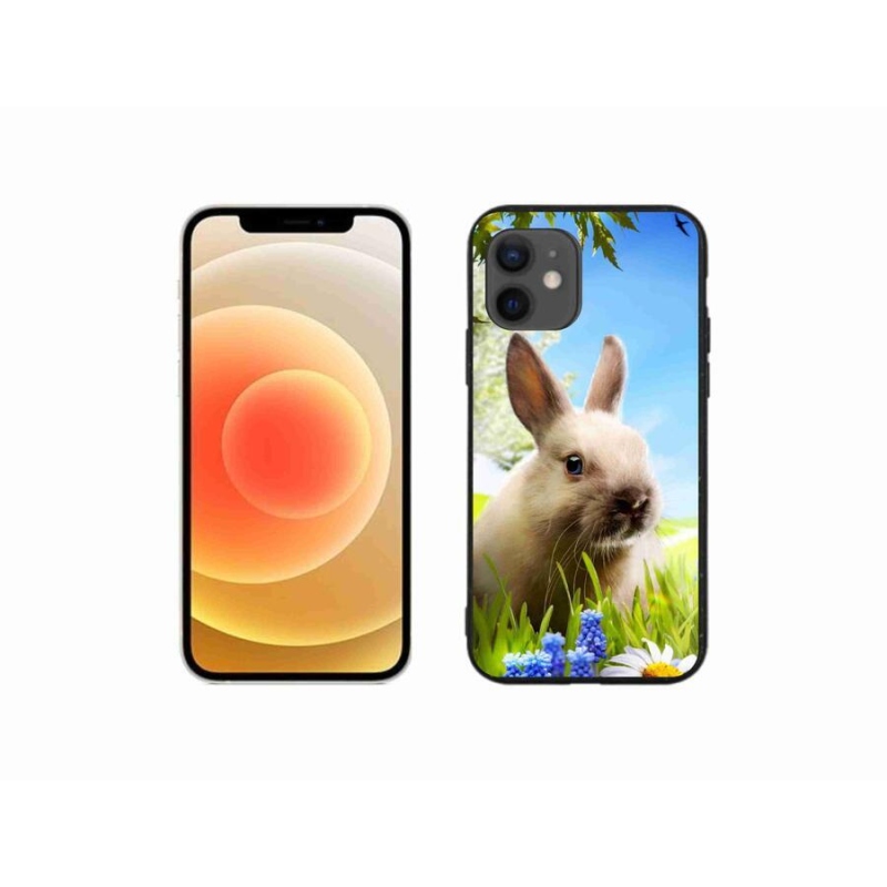 Zselés borítás mmCase iPhone 12 mini készülékhez - nyuszi