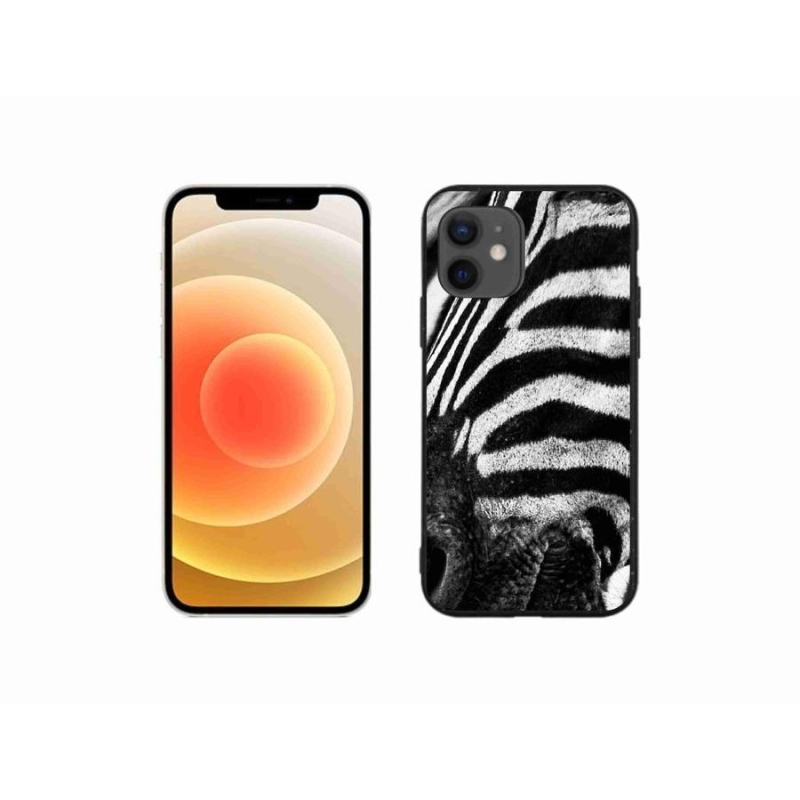 Gél borítás mmCase iPhone 12 mini készülékhez - zebra