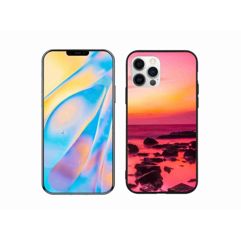 Zselés borítás mmCase iPhone 12 készülékhez - tenger és ragyogás