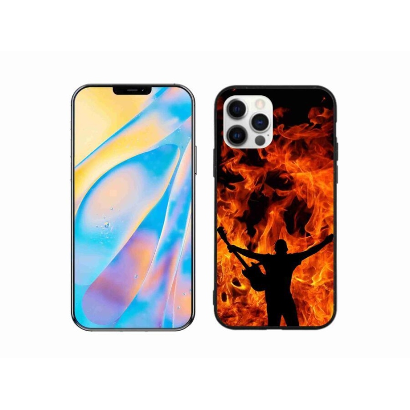 Gél borítás mmCase iPhone 12 készülékhez - zenész és tűz