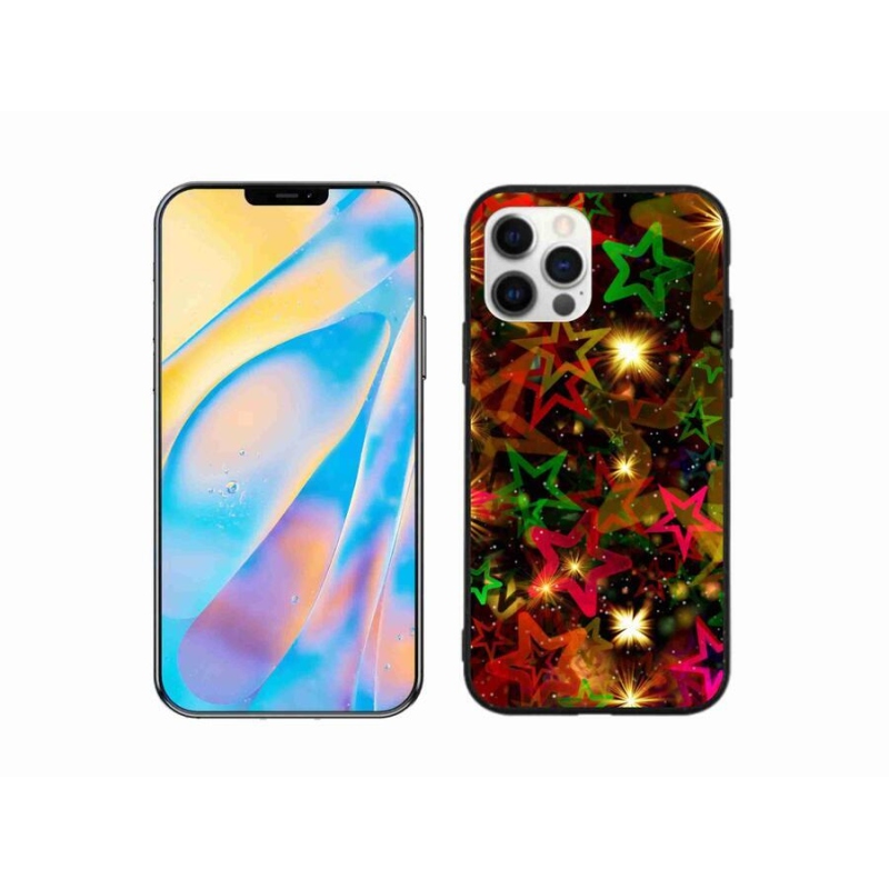 Zselés borítás mmCase iPhone 12 Pro készülékhez - színes csillagok