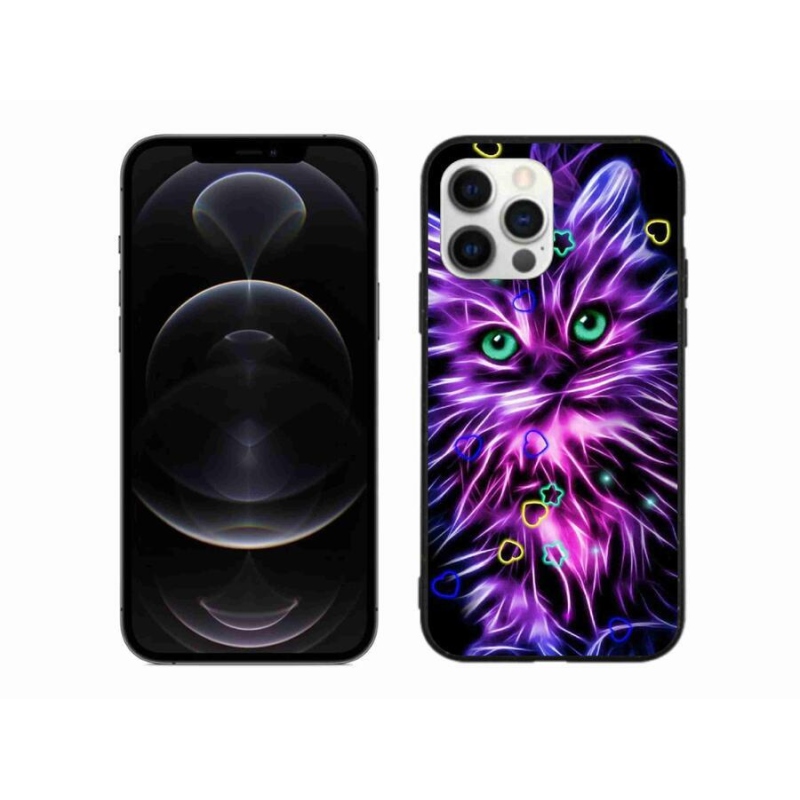 Zselés borítás mmCase iPhone 12 Pro Max készülékhez - absztrakt macska