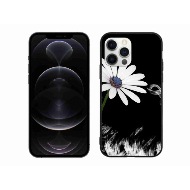 Zselés borítás mmCase iPhone 12 Pro Max készülékhez - fehér virág