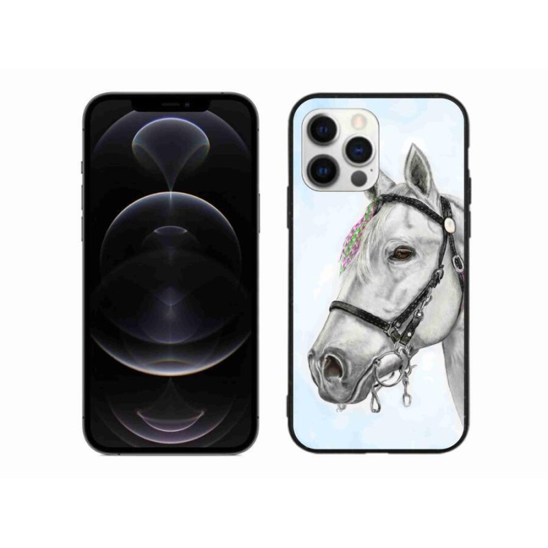 Zselés borítás mmCase iPhone 12 Pro Max készülékhez - fehér ló 1