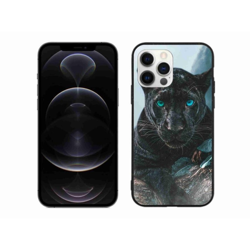Zselés borítás mmCase iPhone 12 Pro Max készülékhez - fekete párduc