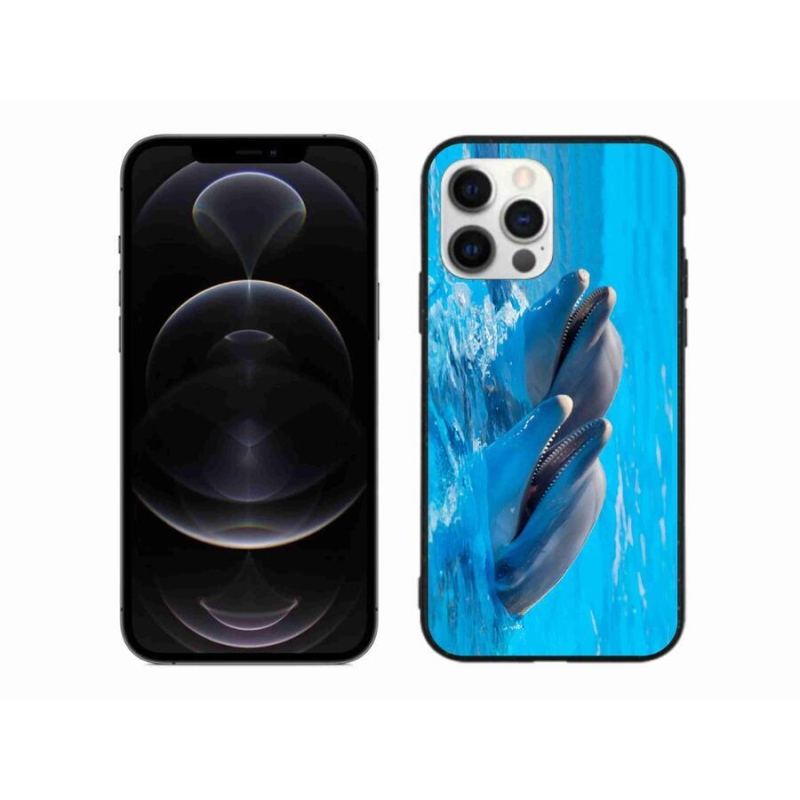 Zselés borítás mmCase iPhone 12 Pro Max készülékhez - delfinek
