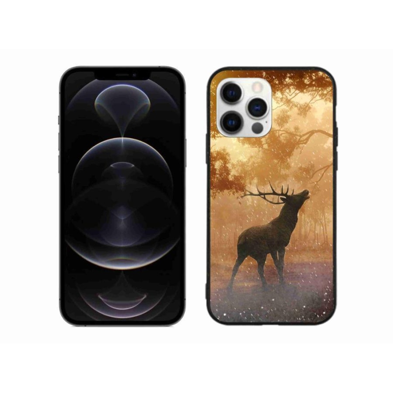 Zselés borítás mmCase iPhone 12 Pro Max készülékhez - szarvas a vadászaton