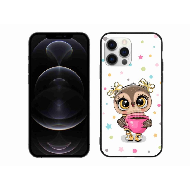 Gél borítás mmCase iPhone 12 Pro Max készülékhez - rajzfilm bagoly