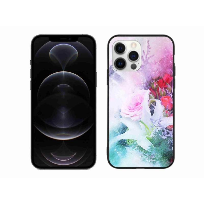 Gél borítás mmCase iPhone 12 Pro Max készülékhez - virágok 4