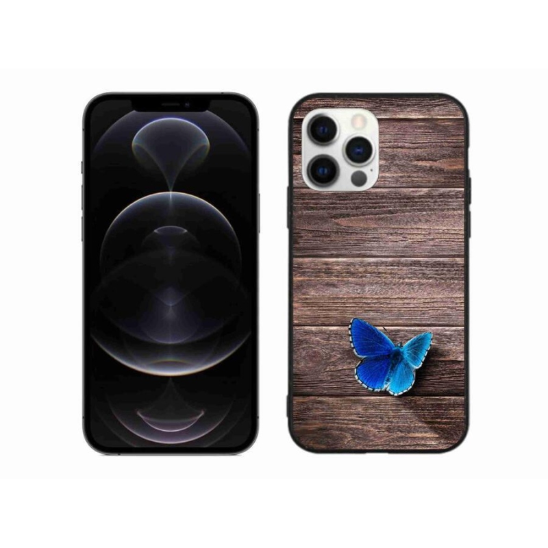Gél védőhuzat mmCase iPhone 12 Pro Max készülékhez - kék pillangó 1